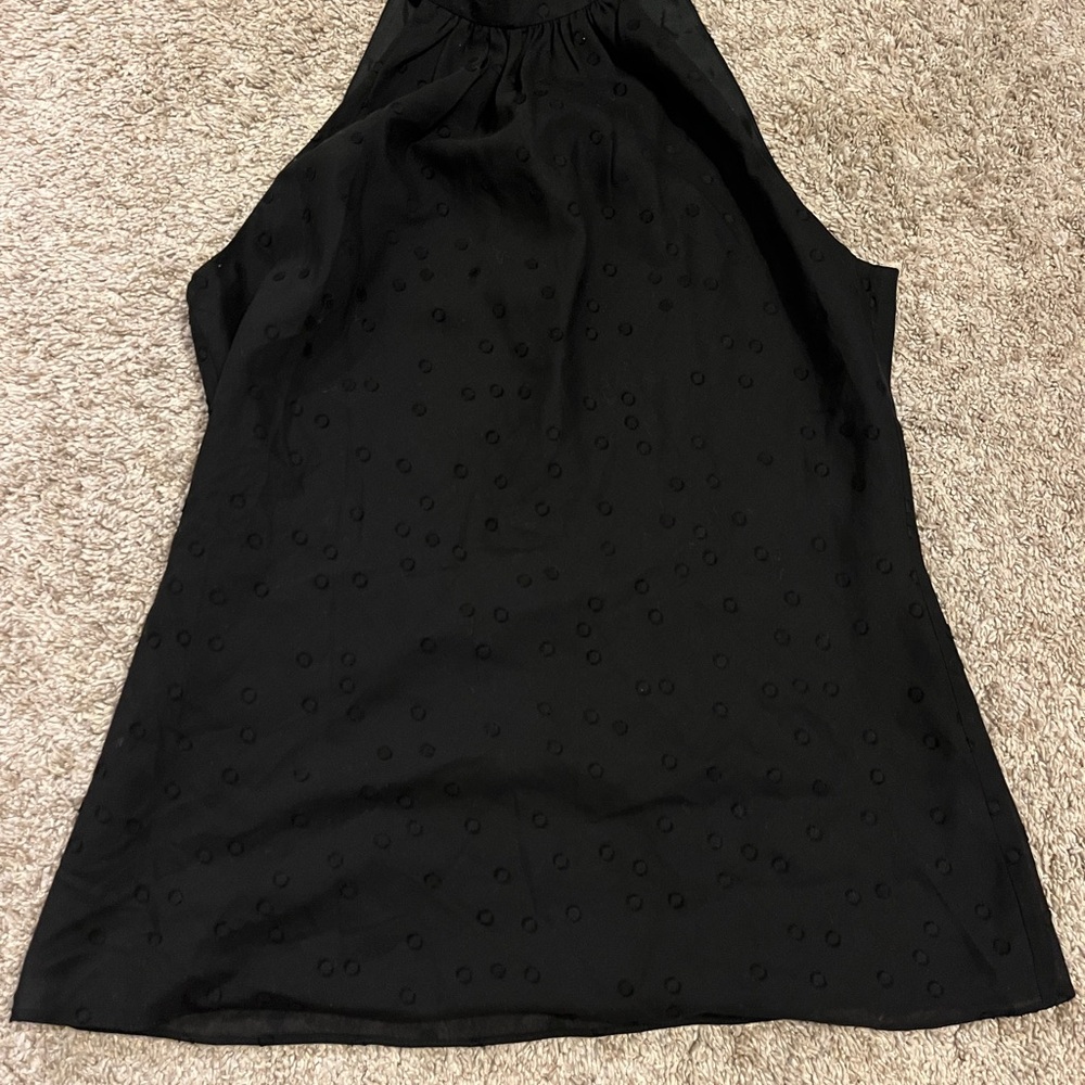 Saks Fifth Avenue Black Sleeveless Blouse